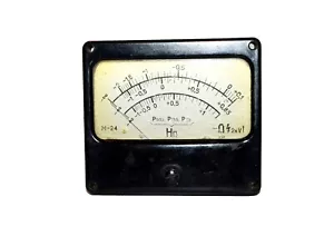 Vintage Analoggerät Bakelit Panel M24 zum Messen Neper sowjetische UdSSR 1973 - Bild 1 von 3