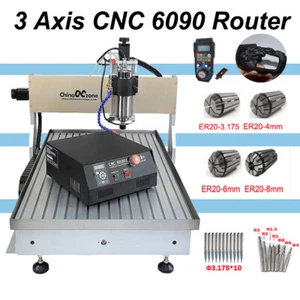 3 Axis CNC 6090 Router Engraving Machine 2200W Cutting Carving Machine & Sink - Picture 1 of 9