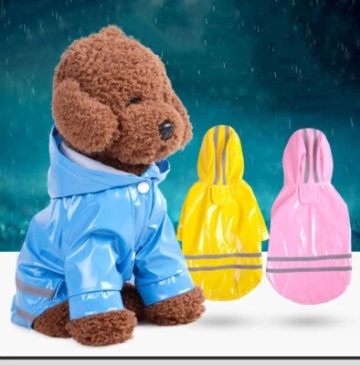 Pet Raincoat for Small Dogs (less than 15 lbs) - Pink - Image 1 of 4