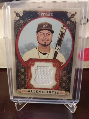 Luis Arraez 2023 Topps Allen & Ginter Relic Jersey Card Marlins AGRB-LA - Image 1 of 3