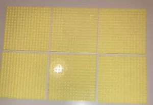 Lego Grundplatte 5 x 5 Zoll/16 x 16 Noppen Menge 6 Pastellgelb - Bild 1 von 2