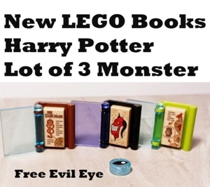 New LEGO Harry Potter Hardcover Book Set Nexo Monster Spells Lot of 3 Evil Eye - Picture 1 of 1