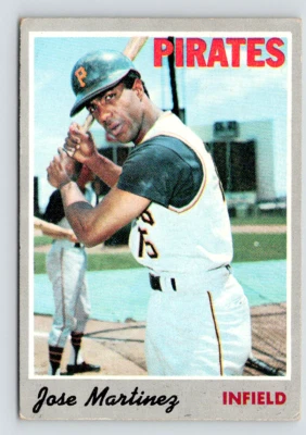 1970 Topps Card, #8 Jose Martinez, Pittsburgh Pirates Rookie - Image 1 of 3