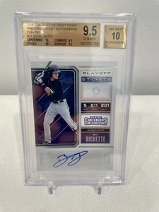 2018 Contenders Draft Playoff Ticket Auto Bo Bichette Rookie RC /15 BGS 9,5/10 - Bild 1 von 2