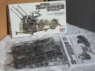 TAMIYA 1/35 GERMAN 20 MM FLAK 38 MIT SD.AH.52 NUOVO VEDI DESCRIZIONE - Immagine 1 di 2