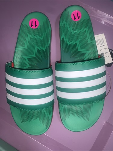 ADIDAS ADILETTE COMFORT SLIDE 'VERDE VIVO SCARLATTO' Taglia 11