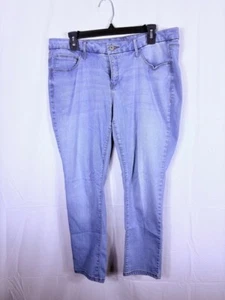 Damenjeans Faded Glory klassische Passform blau Denim Größe 16P Stretch hoher Bund - Bild 1 von 4