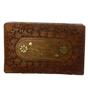 Caja Camilla 20x13x7cm Fine Cavering almacenamiento caja tallada - Bild 1 von 3