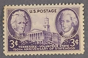 Scott #941, 1946 Andrew Jackson, John Sevier, Tenessee, 3 Cent Stamp, MNH - Picture 1 of 2