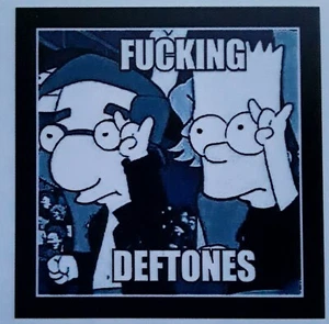 Banda Deftones - Imán de Los Simpson ☆ Tamaño 3,5 X 3,5 pulgadas  - Imagen 1 de 1