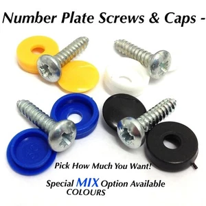 Tornillos y tapas de matrícula / Pernos y tuercas Fijación / accesorios - Todos los colores disponibles - Imagen 1 de 2