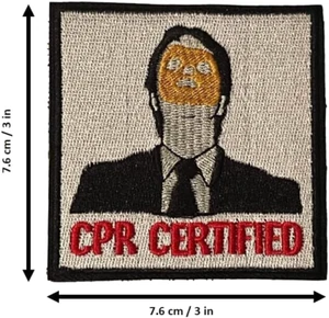 CPR-zertifizierter Aufnäher (3") Klettverschluss Abzeichen lustig The... - Bild 1 von 3
