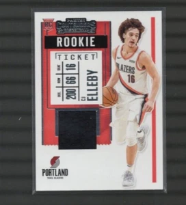cj elleby 2020/21 PANINI  CONTENDERS  RC ROOKIE TICKET PATCH #RS-CJE PORTLAND - Picture 1 of 1