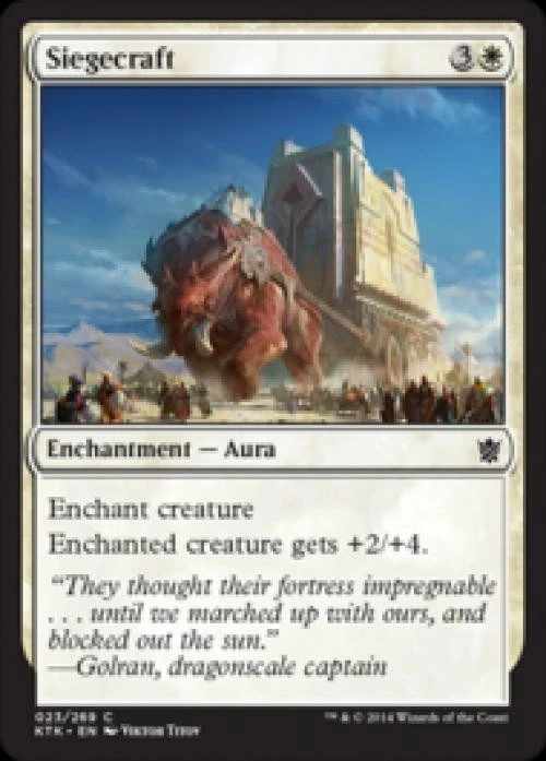 Siegecraft -Foil Light Play MTG Khans of Tarkir - Image 1 of 1