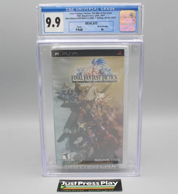 Final Fantasy Tactics: War Lions PSP 1st Print Black Label Sealed CGC 9.9 A+ - Image 1 of 4
