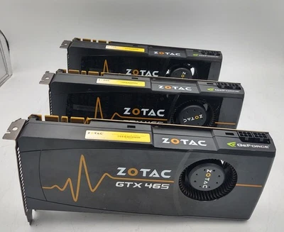 LOT OF 3 ZOTAC GTX465 1GB 256BIT DDR5 - FAST SHIPPING - Image 1 of 4