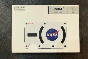 Ridge MagSafe Wallet NASA Slim RFID Card Holder, Cash Strap, Minimalist - Picture 1 of 2