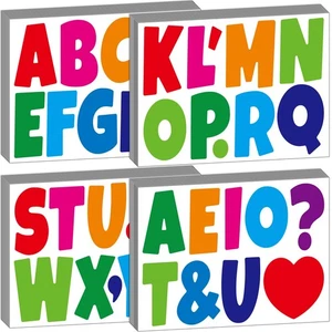 Bulletin Board Letters 462 Pieces 4 Inch Alphabet Letter Stickers Cutout Lett... - Picture 1 of 7