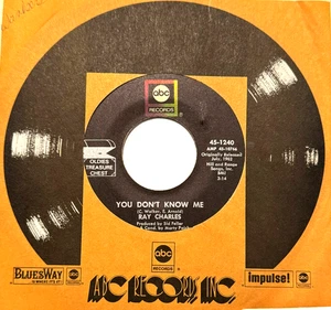 RAY CHARLES * 45 * You Don't Know Me / Unchain My Heart *VG+/VG++ Vinyl * ABC RI - Foto 1 di 1