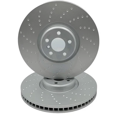 PAR DE DISCOS DE FRENO DELANTEROS CON HOYUELOS DEPORTIVOS PARA BMW M 850i G14 G15 G16 M 395mm Foto 1 de 4