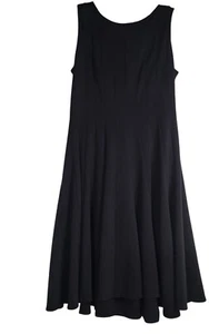 Vestido New Directions para mujer talla 8 sin mangas negro calce y acampanado falda fluida si - Imagen 1 de 6