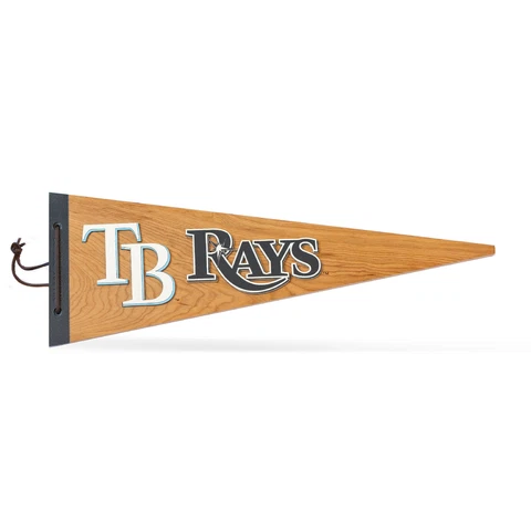 Tampa Bay Rays 3D Wood Pennant Cover