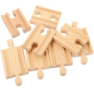 Pistas de tren de madera 8 piezas tiempo de juego creativo para niños - Imagen 1 de 12
