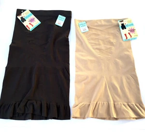 Spanx 2249A High Waist Half Slip Assets Remarkable Results Nude Black Seamless - Picture 1 of 36