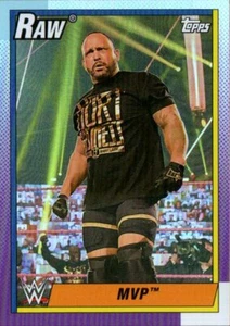 2021 Topps Heritage WWE - Rainbow Foil Parallel #28 MVP - Picture 1 of 2