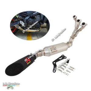 Sistema de escape silenciador negro tubo medio para Yamaha MT-09 Tracer 9 2021-2024 - Imagen 1 de 11