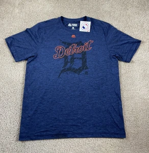 Detroit Tigers T Shirt MLB Majestic Evo Cool Base Men’s Sz L NWT $30 Athletic - Picture 1 of 8