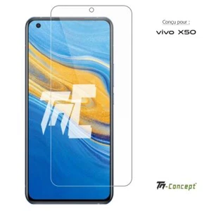 TM-Concept® Hartglas für Vivo X50 - 0,26mm - Radian 2.5D - Bild 1 von 7
