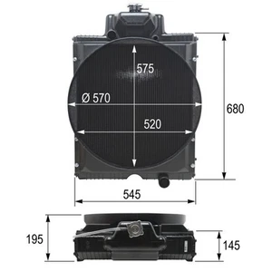 RADIADOR TRACTOR RENAULT ERGOS 436 446 456 466 - OE: 7700060912 - NUEVO!!! - Imagen 1 de 2