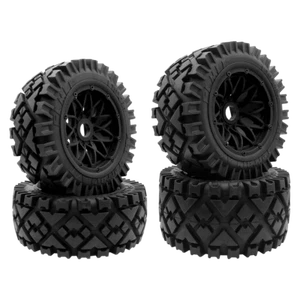 4PC Front and Rear All Terrain Tire Wheel Kit for 1/5 HPI RV KM Baja 5b Ss Buggy - Picture 1 of 47