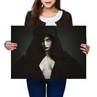 A2 - Hooded Vampire Woman Goth Gothic Poster 59.4X42cm280gsm #16189