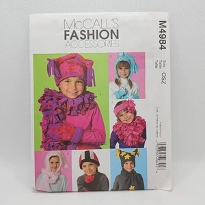 McCall's Crafts 4984 Children's Hat Scart Mittens Headband Sewing Pattern Uncut - Picture 1 of 12