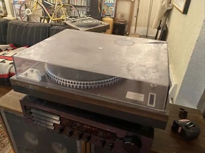 Vintage Kenwood KD-3077 Direct Drive Manual Turntable For Parts Only Damaged - Picture 1 of 10