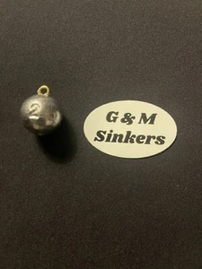 50 2 Unzen Cannonball Sinkers Angelgewichte. Top Qualität Blei. Made In The USA - Bild 1 von 1