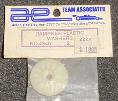 NEW IN PACKAGE TEAM ASSOCIATED 4340 DAMPNER PLASTIC WASHERS - Image 1 of 3