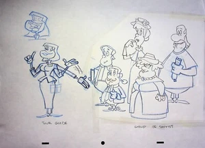 Robinson Sucroe (Robinson Sucroe) 1994 producción de animación dibujado a mano modelo celular - Imagen 1 de 2