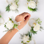 1 x bracelet corsage poignet perle rose demoiselle d'honneur mariée fête de mariage fleurs à la main