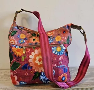Oilily Schultertasche Bunte Blumen Umhängetasche Tasche Nylon Bag Neuwertig - Bild 1 von 15