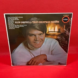 GLEN CAMPBELL That Christmas Feeling 1969 UK vinyl LP Old Toy Trains Blue - Picture 1 of 4