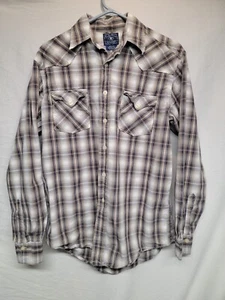 Lucky Brand Womens Button Up Plaid Shirt (Size Medium) - Picture 1 of 3