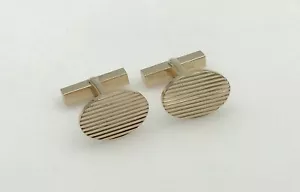 Gemelos vintage de oro amarillo de 14 K de diseño para hombre Tiffany & Co vintage década de 1970 - Imagen 1 de 5