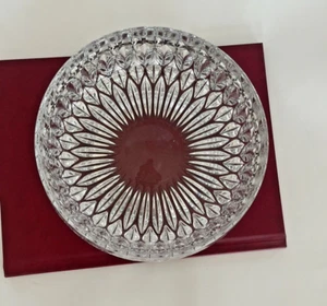 VINTAGE GORHAM BLEIKRISTALL SCHALE SCHWER 7 1/2 X 3 1/2" BRILLANT KLAR MCM KITSCH - Bild 1 von 20