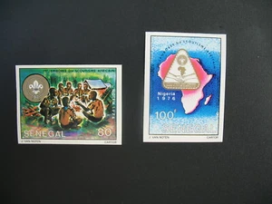 Sénégal Non dentelé neuf ** MNH - Imperf N°436 - 437 Jamboree du scoutisme - Picture 1 of 1