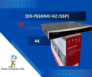 NVR HIKVISION [DS-7616NXI-K2 /16P] 4K 16 canales PoE 1U Serie K AcuSense H 2.65 - Picture 1 of 3