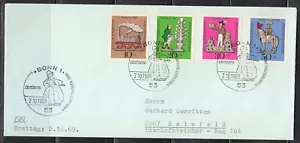 Germany 1969 FDC Mi 604-607 Sc B450-B453 .Tin Toys .Bonn - Picture 1 of 1
