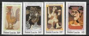 ST LUCIA STAMPS 1981 PICASSO ARTS BIRTH ANNIV MNH - MISC23-195 - Picture 1 of 1